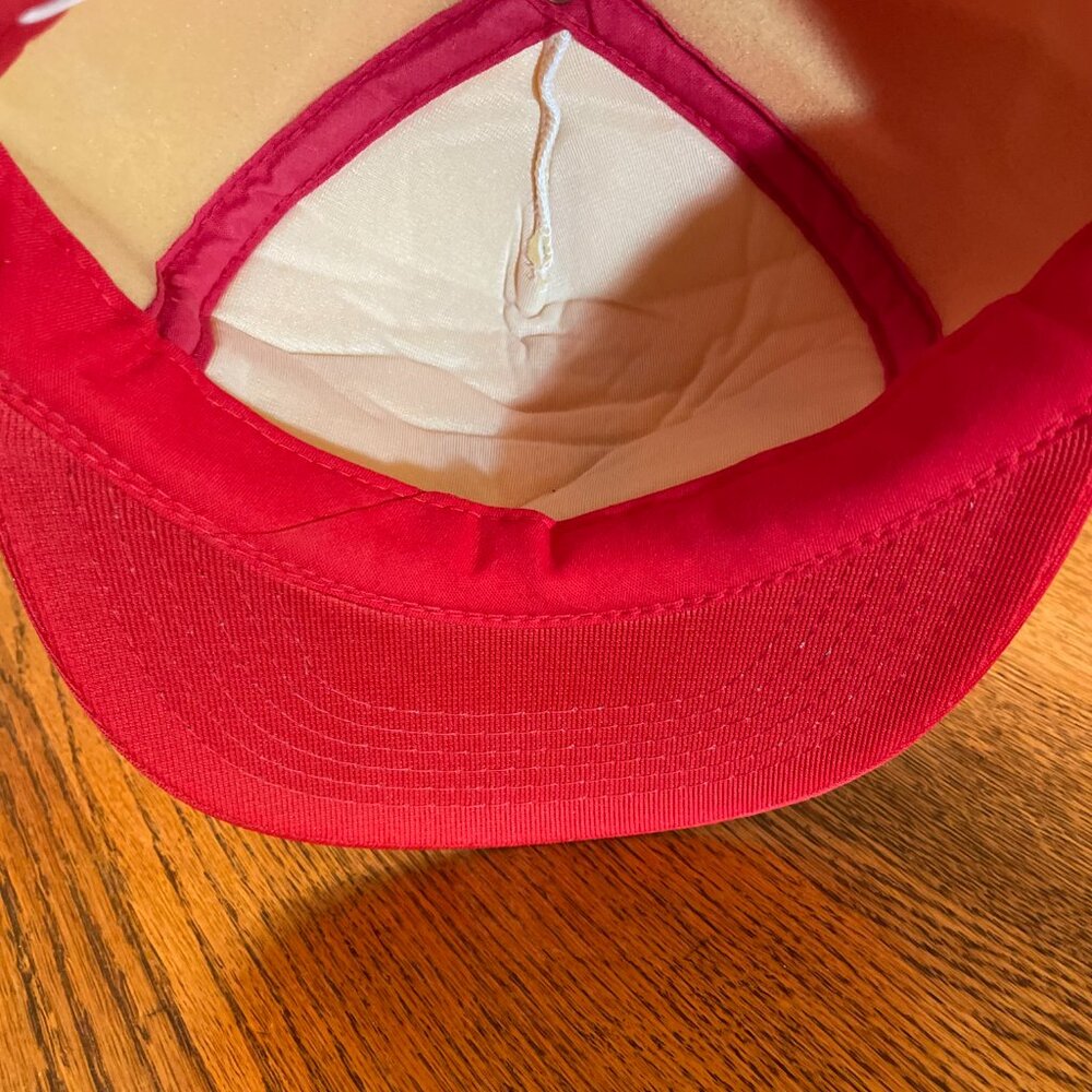 Men's Vintage David Steed & Associates IF, Idaho Red/White Snapback Trucker Hat - Picture 8 of 11